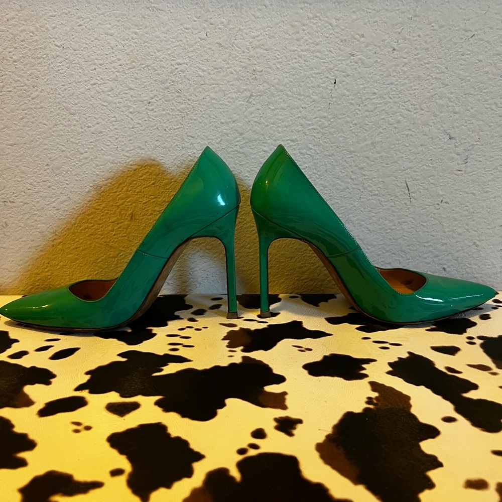 Manolo Blahnik patent leather pumps